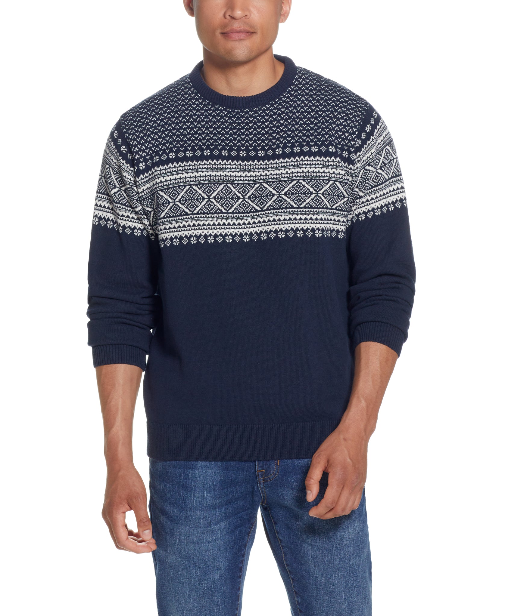 NORWEGIAN CREW SWEATER in NAVY