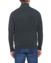 Soft Touch Quarter Zip Sweater in Evergreen