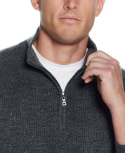 Soft Touch Quarter Zip Sweater in Evergreen