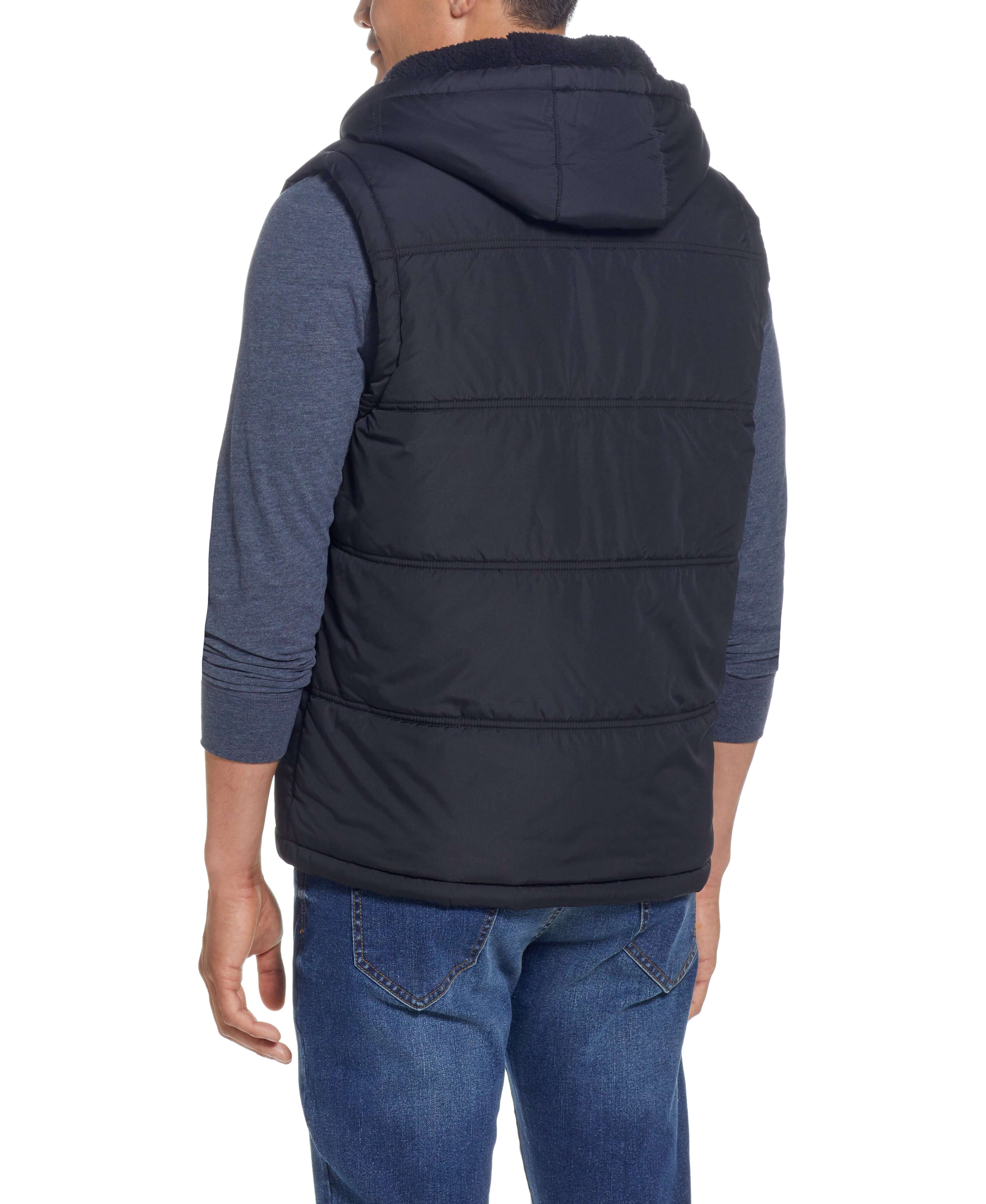 Puffer hooded hot sale vest