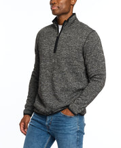 Sweaterfleece Pullover With Sherpa In Meteorite