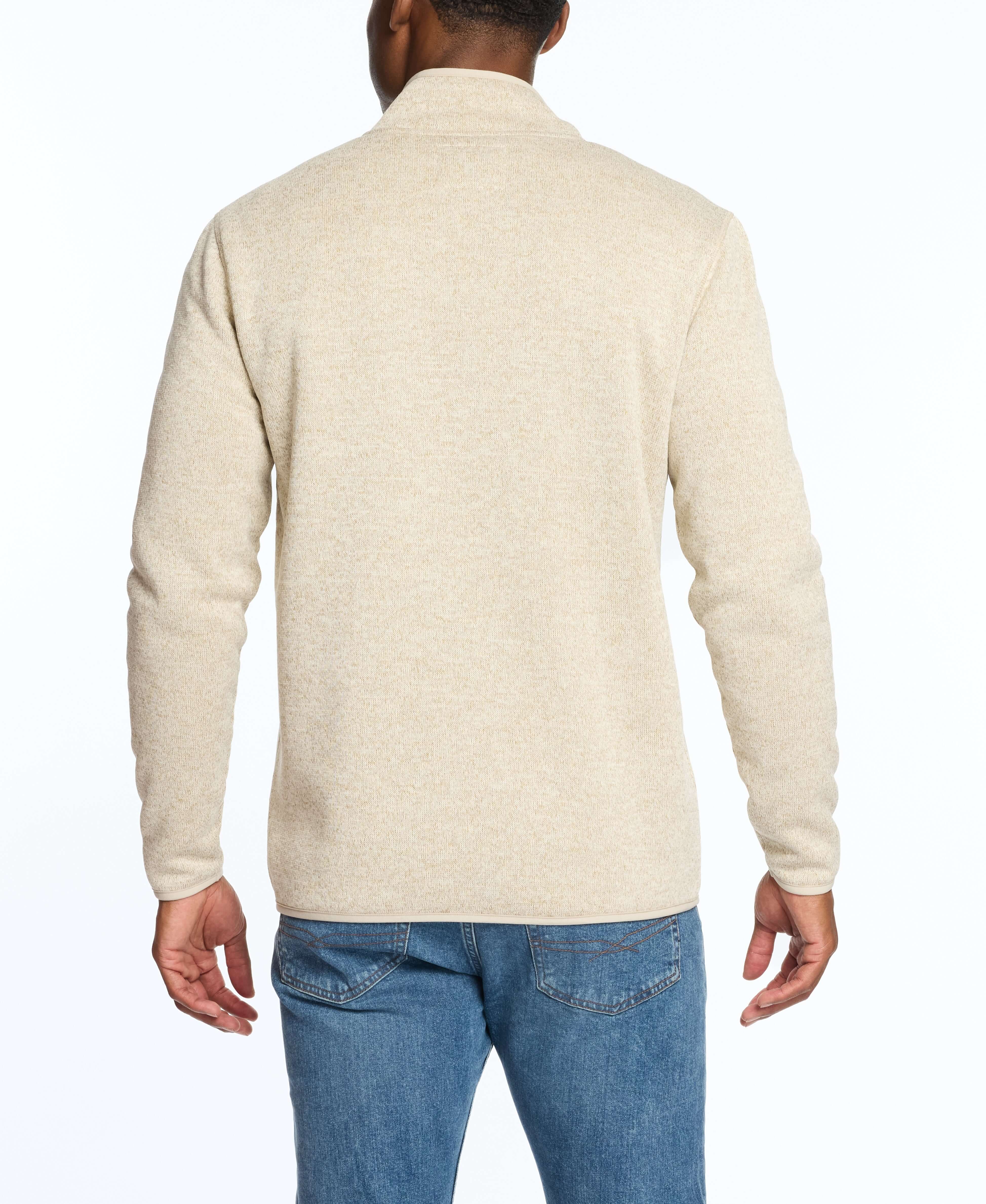 Sweaterfleece Pullover With Sherpa In Stone