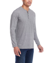 Microstripe Henley in Deep Depths