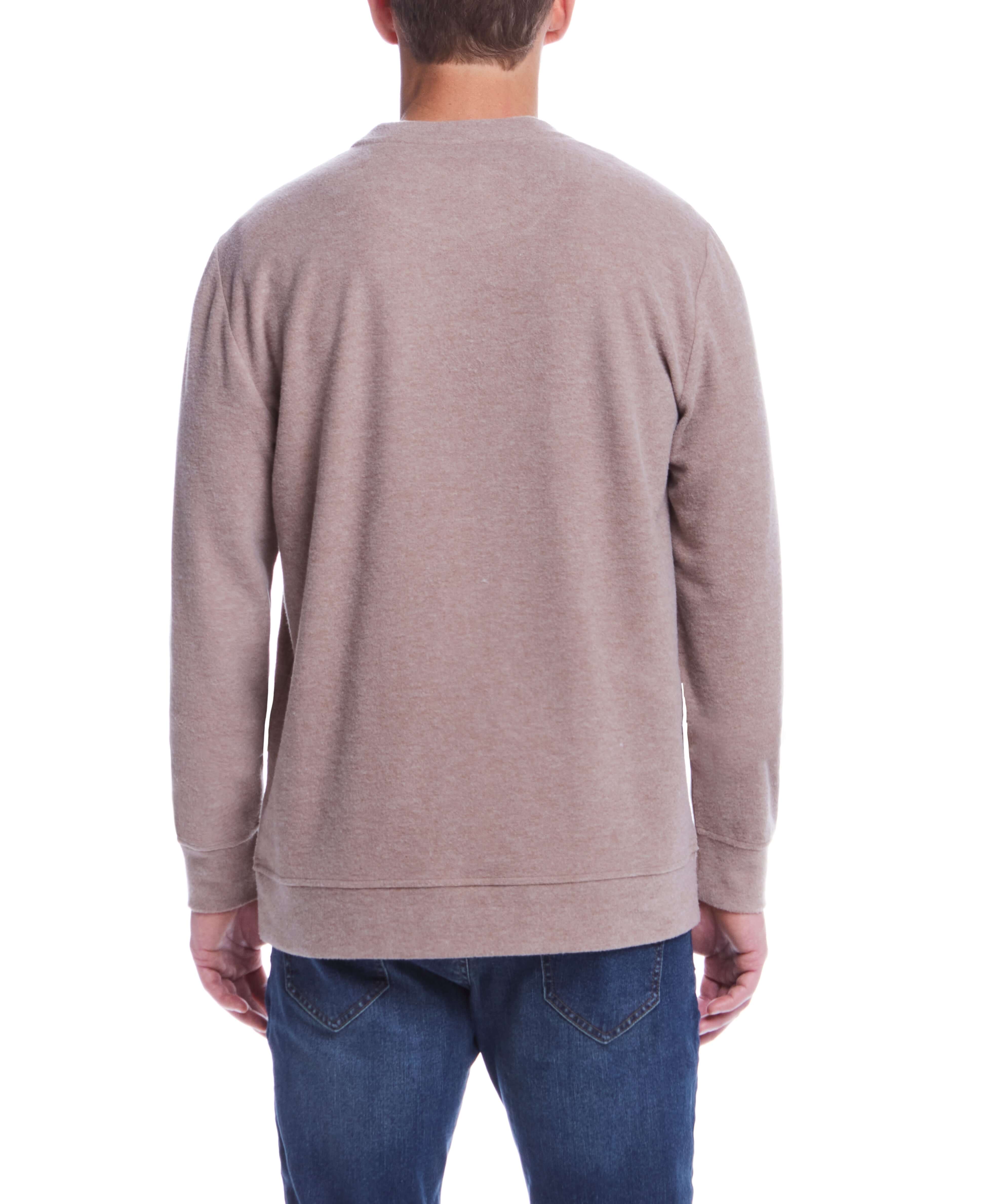 Long Sleeve Brushed Crew Neck In Mountain Trail