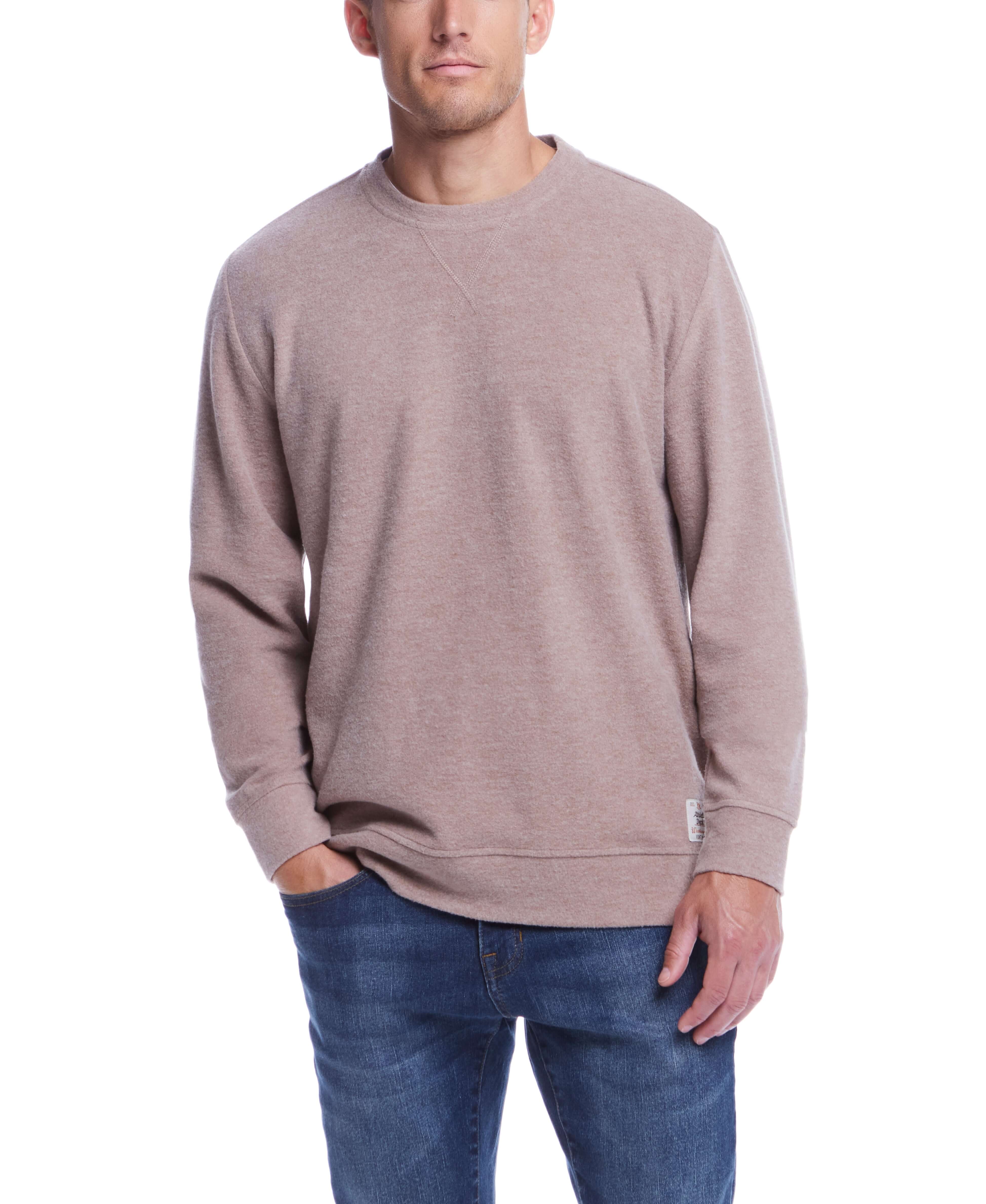 Long Sleeve Brushed Crew Neck In Mountain Trail