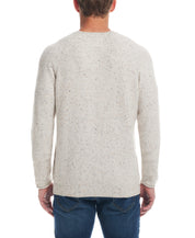 Waffle Crewneck Sweater in Oatmeal