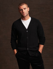 Cashmere Cardigan In Black