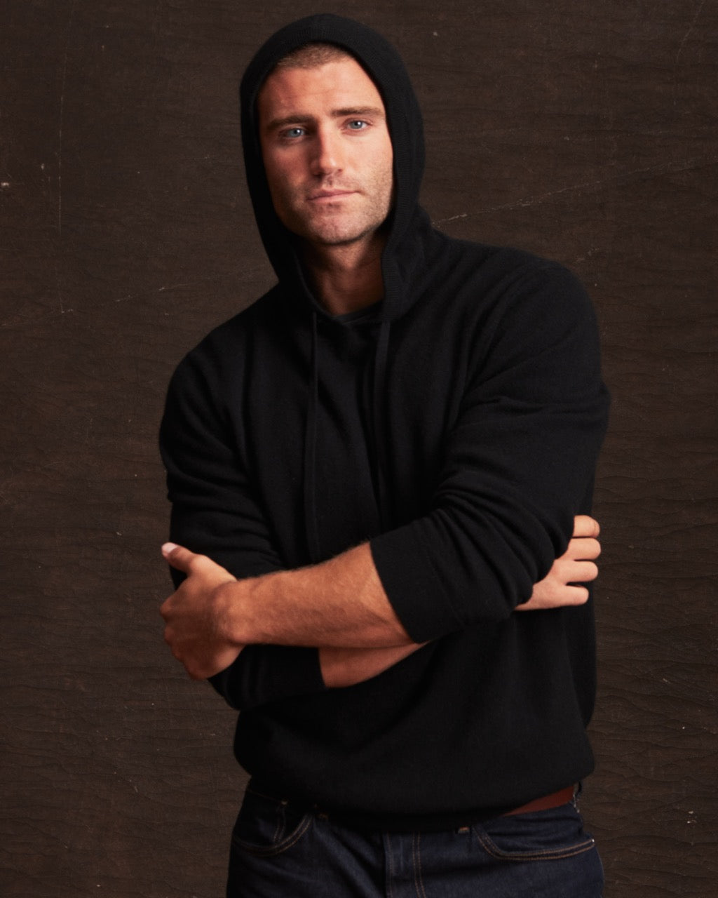 Cashmere Hoodie in Black