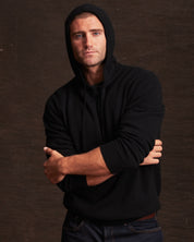 Cashmere Hoodie in Black