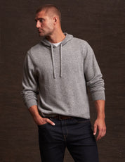 Cashmere Hoodie in Medium Grey