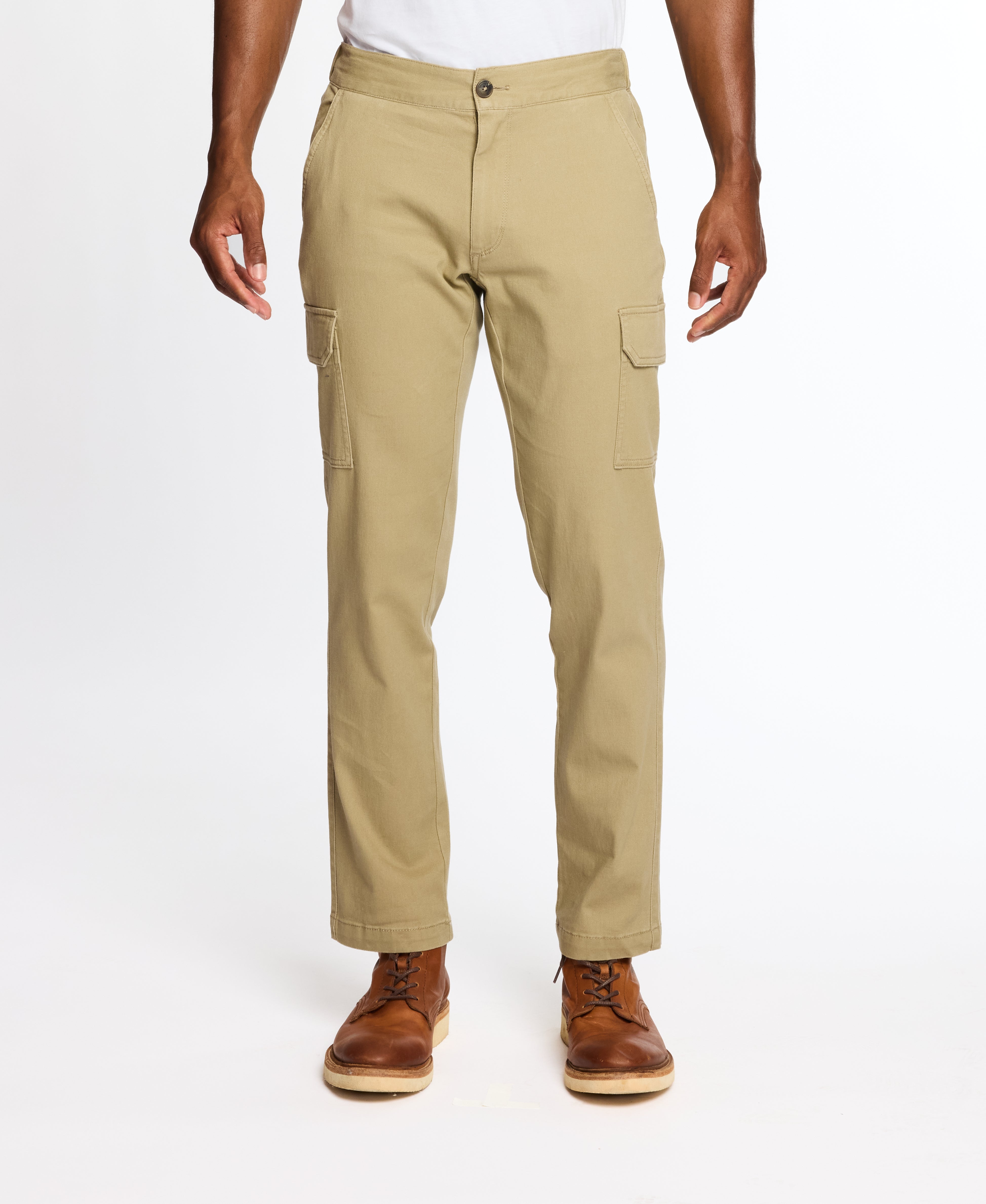 Cargo With Stretch Waist In Khaki