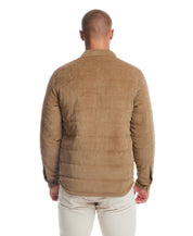 Corded Puffer Jacket In Kangaroo