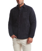 Corded Puffer Jacket In Moonless Night