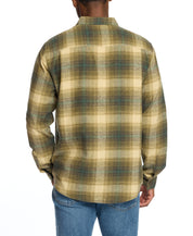 Long Sleeve Brushed Flannel In Kelp Forest