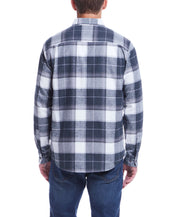 Long Sleeve Brushed Flannel In Lava Smoke