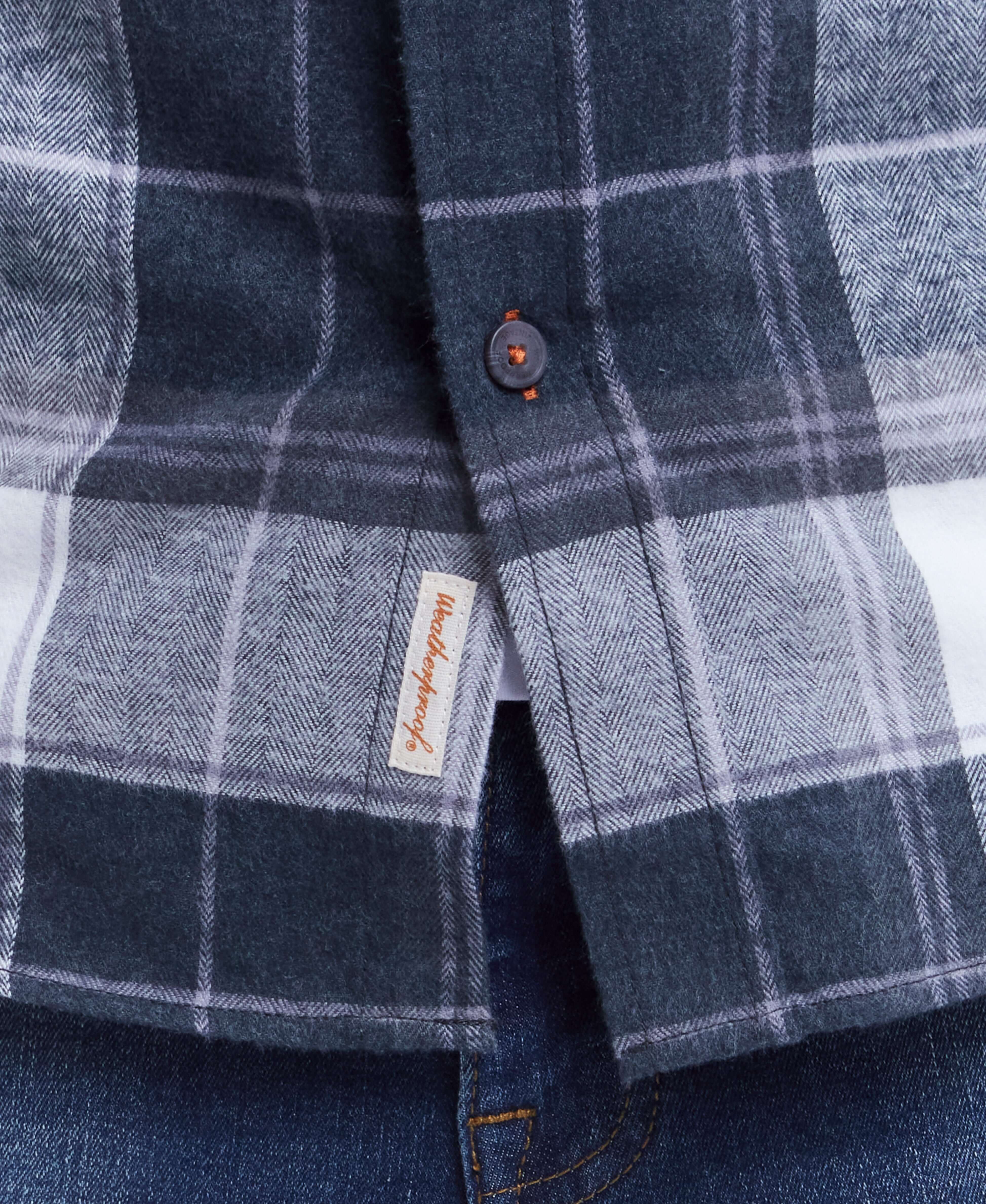 Long Sleeve Brushed Flannel In Lava Smoke