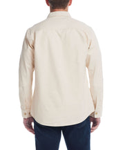 Slub Canvas Work Shirt In Oatmeal