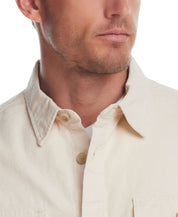 Slub Canvas Work Shirt In Oatmeal