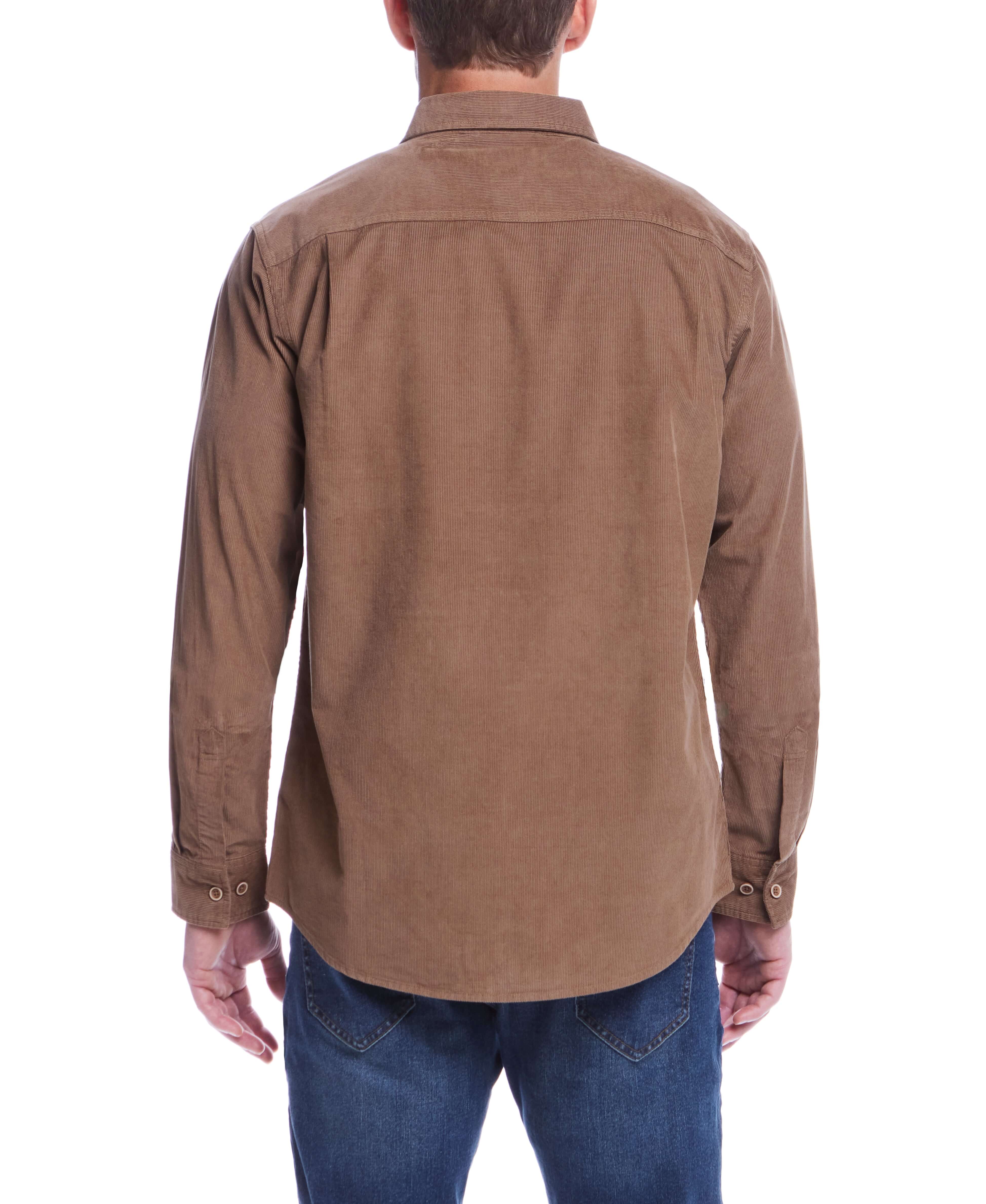 Thin Wale Solid Cord Shirt in Mountain Trail