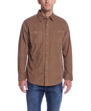 Thin Wale Solid Cord Shirt in Mountain Trail