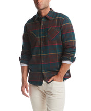 Lumberjack Flannel Unlined Shirt Jacket In Forest Biome