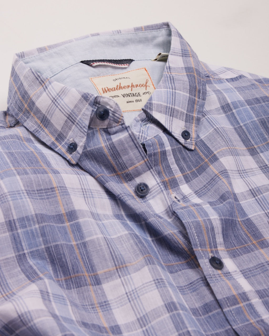 Short Sleeve End-On-End Plaid In Kentucky Blue