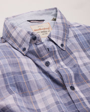 Short Sleeve End-On-End Plaid In Kentucky Blue