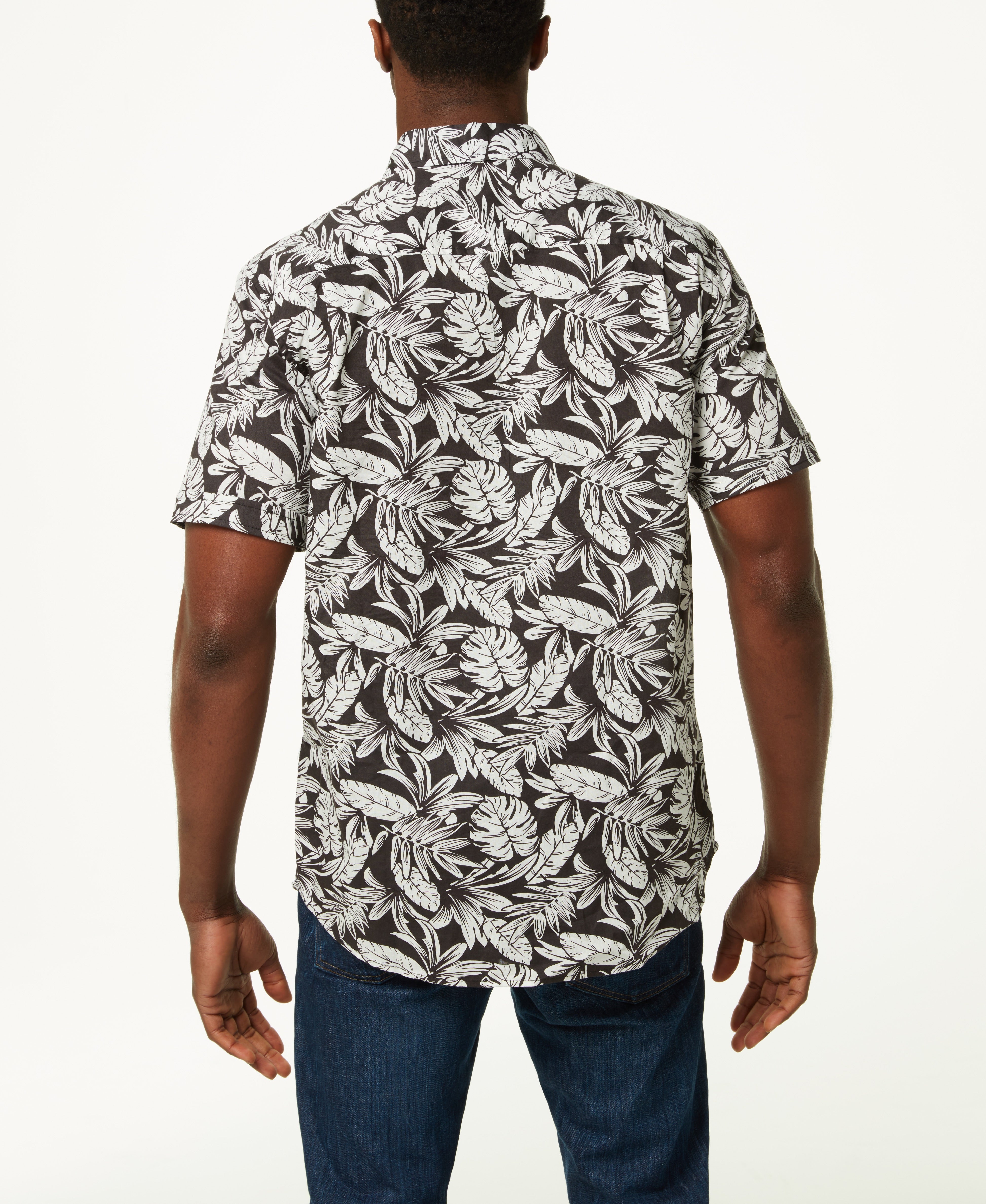 Poplin Floral Print In Forged Iron