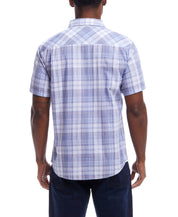 Short Sleeve End-On-End Plaid In Kentucky Blue