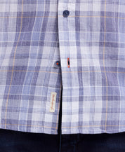 Short Sleeve End-On-End Plaid In Kentucky Blue