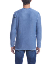 Twill Stonewash Sweater in Blue Mirage