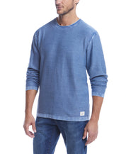 Twill Stonewash Sweater in Blue Mirage