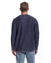 Twill Stonewash Sweater in Blue Nights