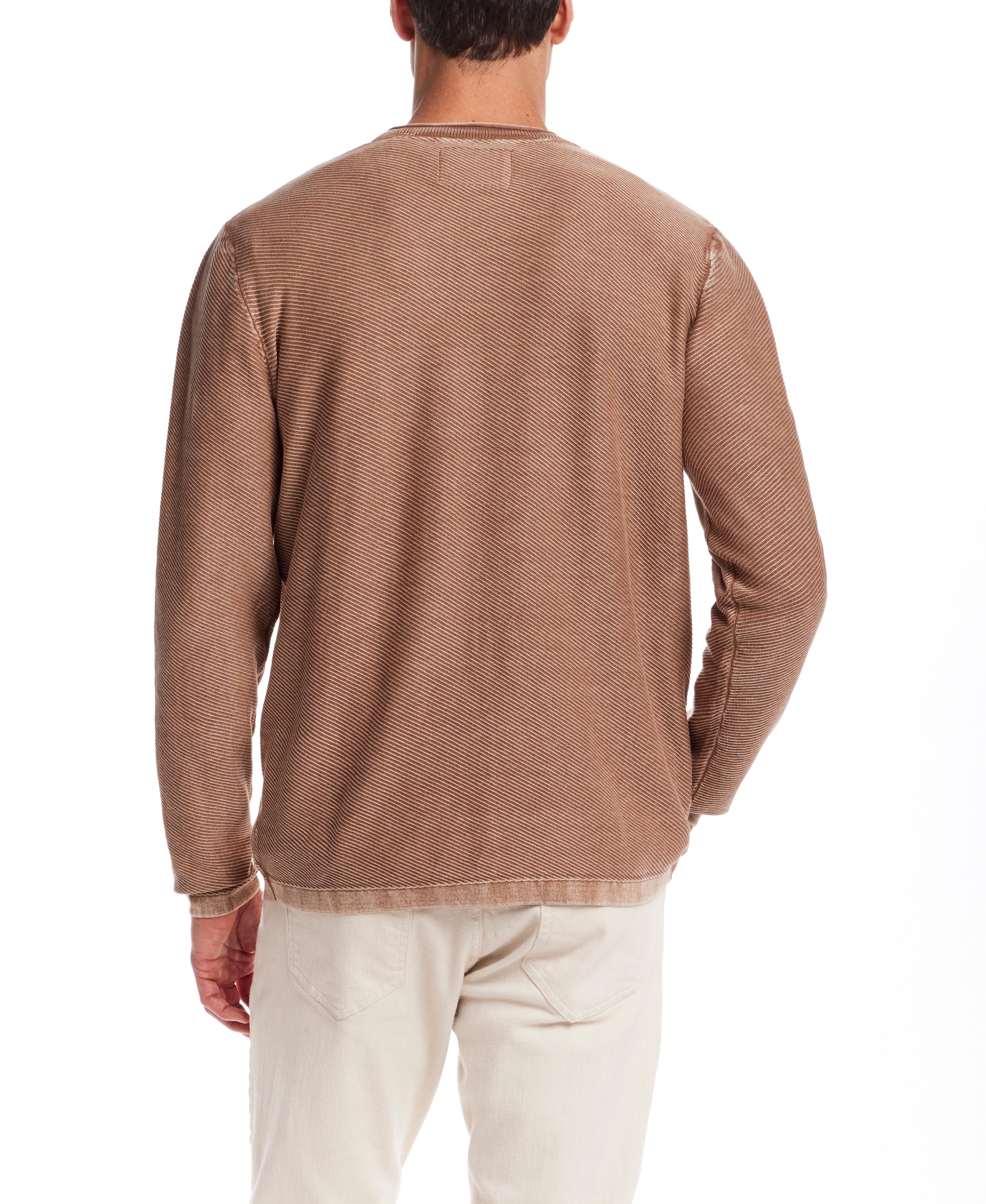 Twill Stonewash Sweater in Clay