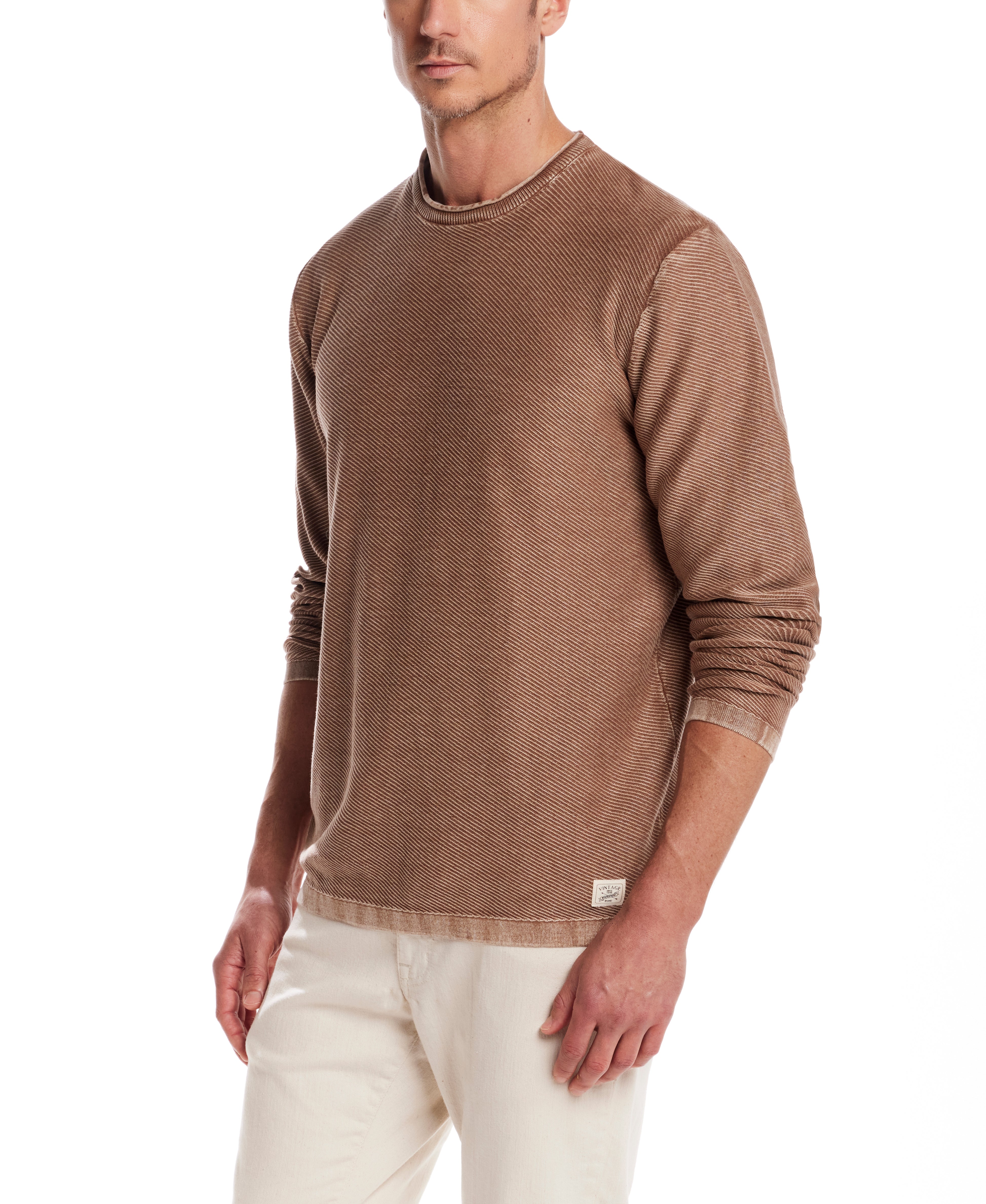 Twill Stonewash Sweater in Clay