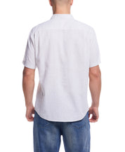 Short Sleeve Solid Linen Cotton in Natural