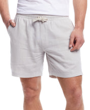 7" Linen Short in Vapor Grey