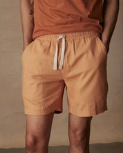 7" Linen Short in Biscuit