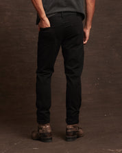 Slim Fit Denim Jeans In Jet Black