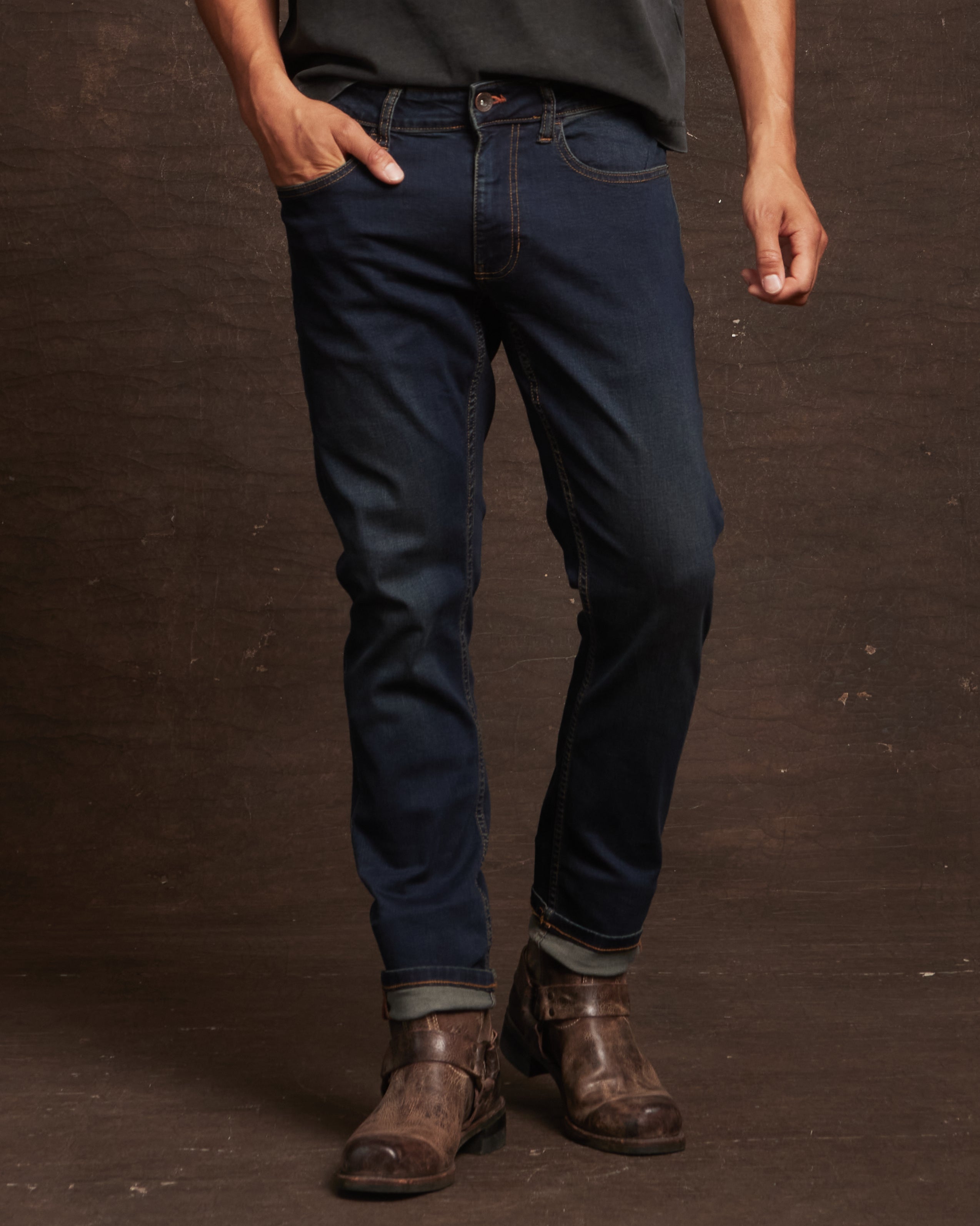 Slim Fit Denim Jeans In Moon Shadow