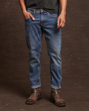 Slim Fit Denim Jeans In Rocker Blue