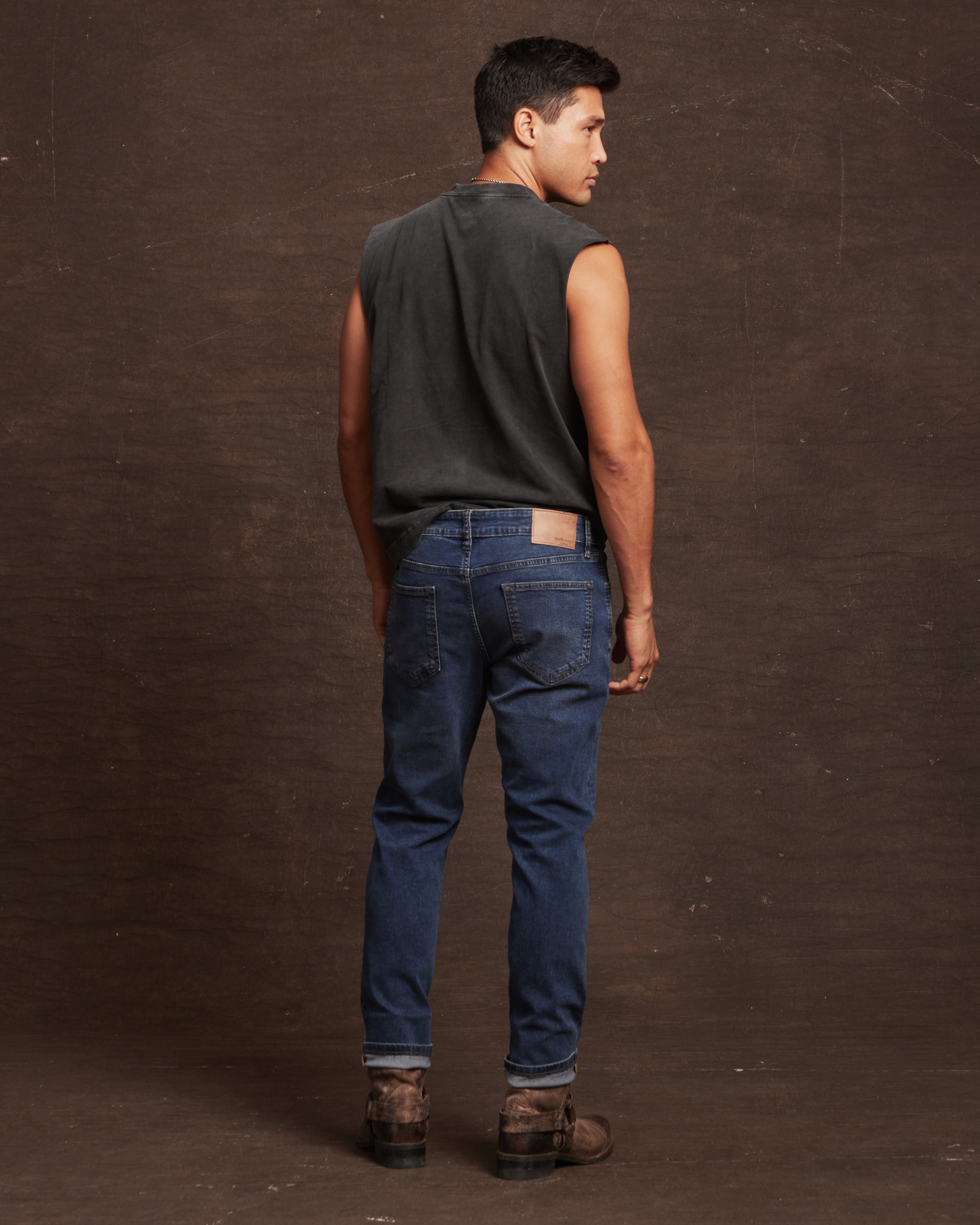 Slim Fit Denim Jeans In Soft Blue