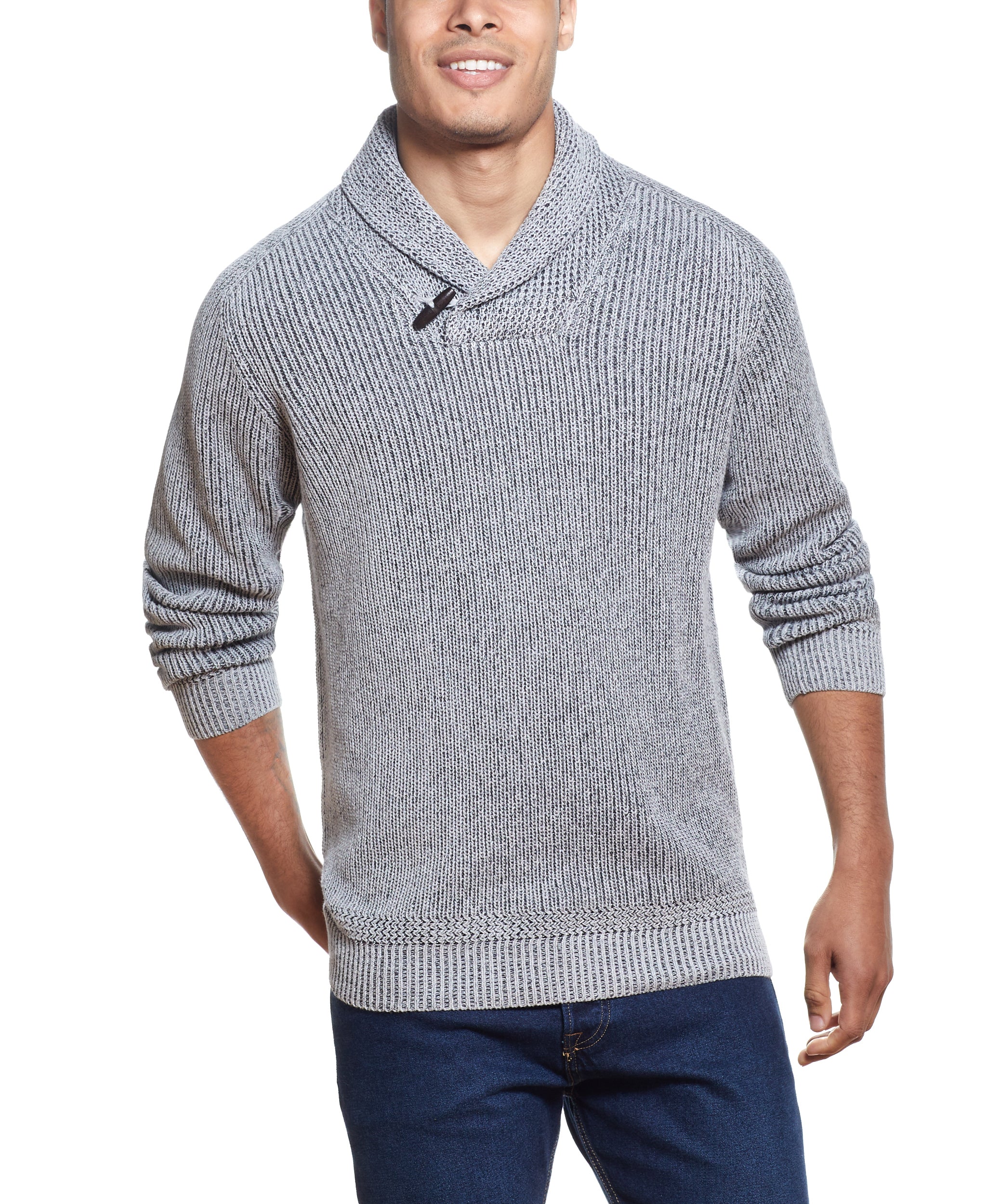 Pullover Shawl-Collar Sweater Pattern